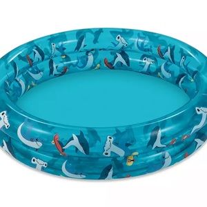 Summer Waves Skating Sharks Inflatable Pool, 45 inch 114 gallons